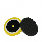 Polishing disc SOTRO velcro D210  h 2.5 yellow profiled